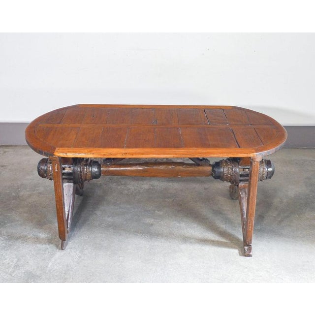 Rustic Handcrafted Wood Table For Sale - Image 10 of 18