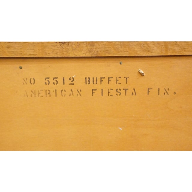 Unique Furniture Solid Southwestern Mediterranean 70" Buffet 5512 - American Fiesta Finish For Sale - Image 14 of 14