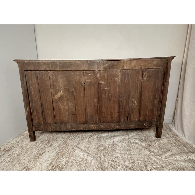 Late 19th Century 19th Century French Provincial Solid Oak Buffet in Natural Bleached Finish For Sale - Image 5 of 14
