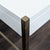 West Elm Zane Modern White Compact Desk With Brass Metal Frame For Sale In San Francisco - Image 6 of 7
