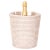 Coastal Artifacts Rattan Small Rattan Champagne Bucket with Acrylic Insert, White Wash For Sale - Image 3 of 4