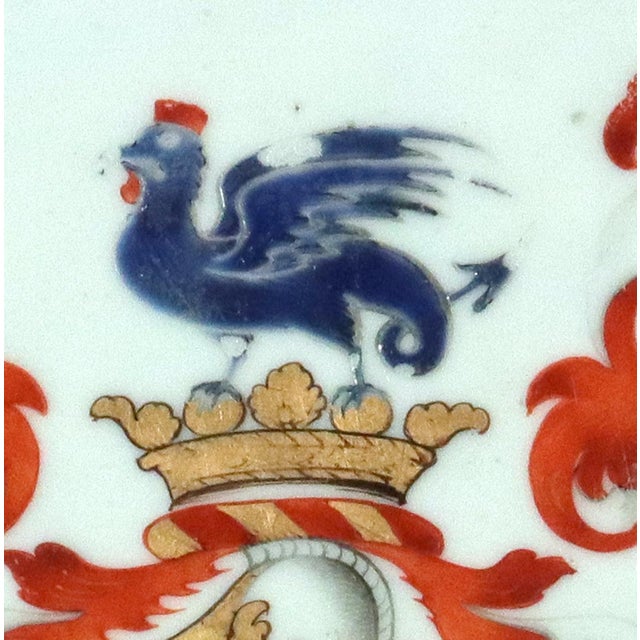 Chinese Chinese Export Porcelain Armorial Dish, Arms Hutchinson Impaling Calthrop For Sale - Image 3 of 15
