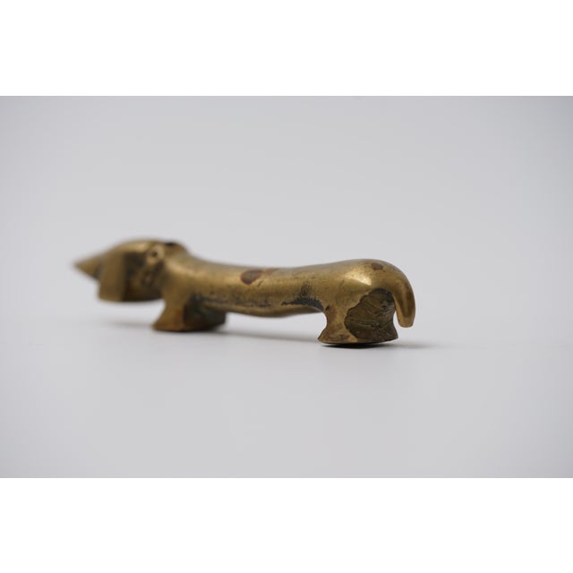 Vintage Brass Dachshund Bottle Opener by Walter Bosse for Herta Baller, 1950s For Sale - Image 6 of 11