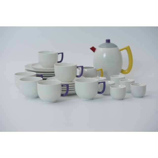 Ceramic Vintage Coffee Service for Six People by Lutz Rabold for Arzberg, 1983, Set of 26 For Sale - Image 7 of 7