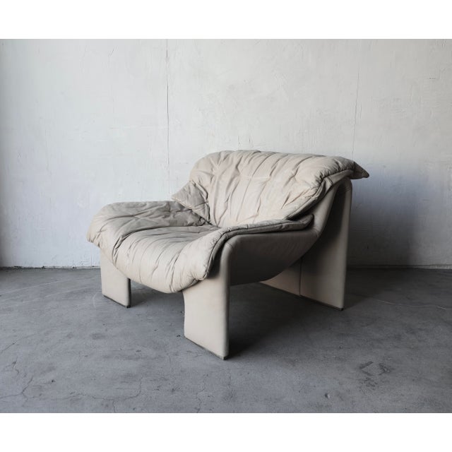 Gorgeous post modern leather chair by Hans Eichenberger for Intertine, Switzerland. Although designed and manufactured in...