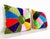 Folk Art Velvet Crazy Quilt Multi Colored Patchwork Accent Pillows | Pair of Two For Sale - Image 3 of 12