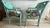 French Provincial A Pair of Vintage French Provincial Upholstered Cane Chairs For Sale - Image 3 of 12