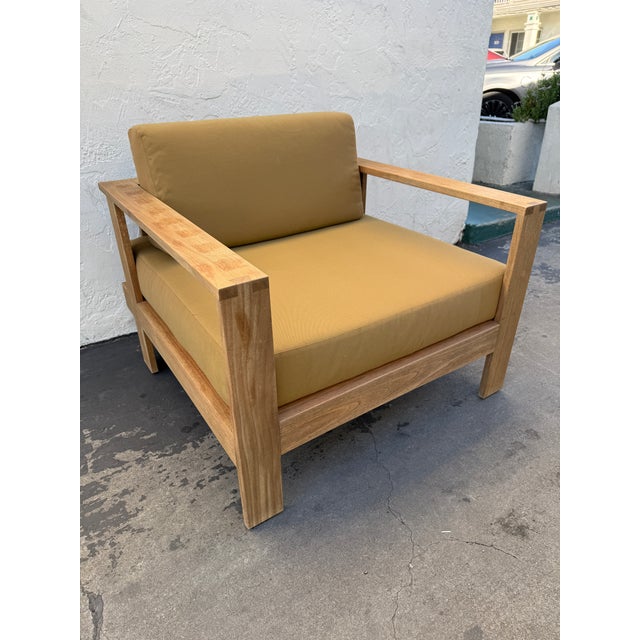Design Plus Gallery presents an Outdoor Lounge Chair from Williams-Sonoma Home. The chair has an extra wide seat for deep...