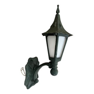 1930s French Outdoor Wall Lantern Light For Sale