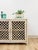 Vintage Cream Rattan Lattice Cabinet Coastal Tropical Hollywood Regency For Sale - Image 13 of 17