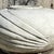 Vintage White Deco Style Cement Planter With Ridges For Sale - Image 12 of 12
