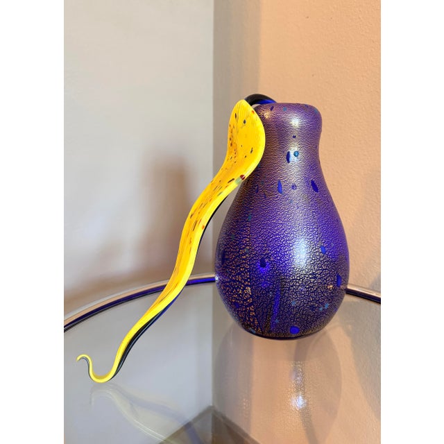 Royal Blue Dale Chihuly Vase – Philodendron Ikebana 02 Pp, 2002 Hand-Blown Glass For Sale - Image 8 of 13