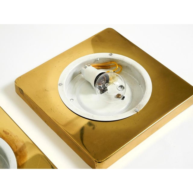 Vintage Brass Wall Lamps by Rolf Krüger for Heinz Neuhaus Leuchten, 1970s, Set of 2 For Sale - Image 13 of 18
