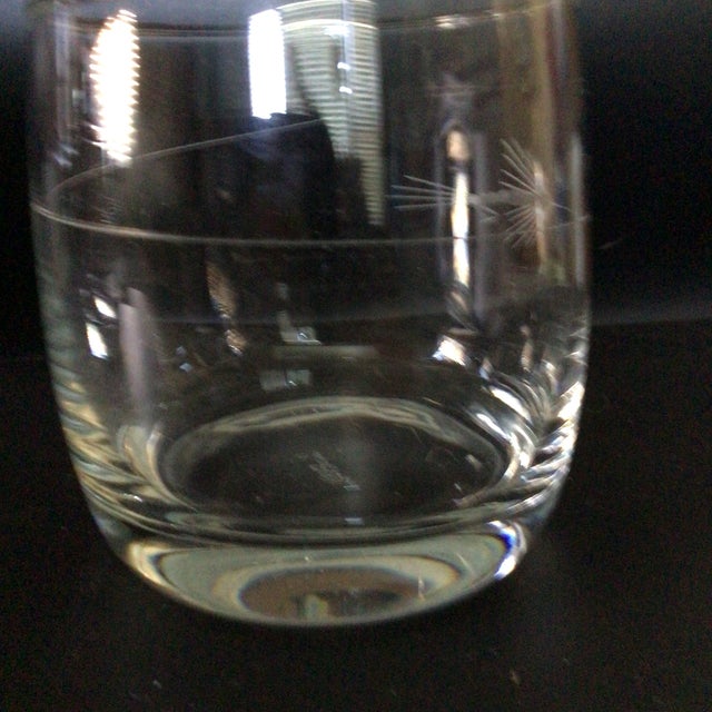 Rolf Glass L.L.Bean Fishing Fly Etched Cocktail Glasses-Set of 2 For Sale - Image 4 of 12