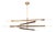 Regina Andrew Wick Steel Chandelier, Natural Brass For Sale
