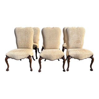 Set of 6 Therien Studio Workshops for Dessin Fournir Volute Dining Chairs For Sale