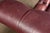 Vintage Humidor Armchair and Rolling Ottoman Set in Burgundy For Sale - Image 13 of 17