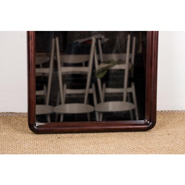 Large Danish Model 206 Mirror in Glass & Rosewood by Aksel Kjersgaard, 1980s For Sale - Image 11 of 12