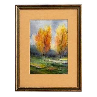 Jusa, Landscape, 20th Century, Watercolor For Sale