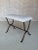 Spanish Gilt Iron Bench With Hammered Frame For Sale In New York - Image 6 of 12