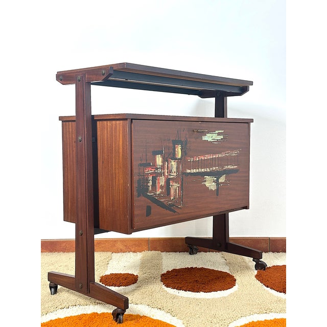 Vintage Mobile Bar Cart, Italy, 1960s For Sale - Image 6 of 14