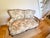 Antique Settee Upholstered in Botanical Embroidery by Jane Shelton For Sale - Image 4 of 12