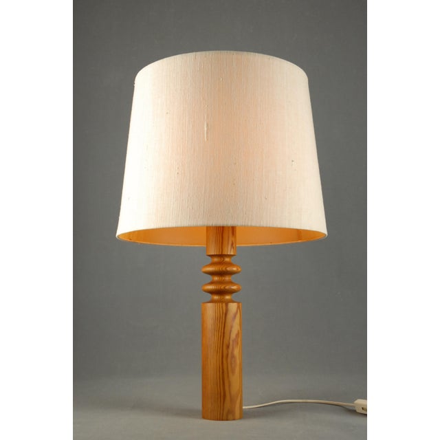 Pine Table Lamp by Uno Kristiansson for Luxus, 1970s For Sale - Image 11 of 11