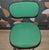 Green Office Chair in Chrome and Green Upholstery, 1970s For Sale - Image 8 of 9