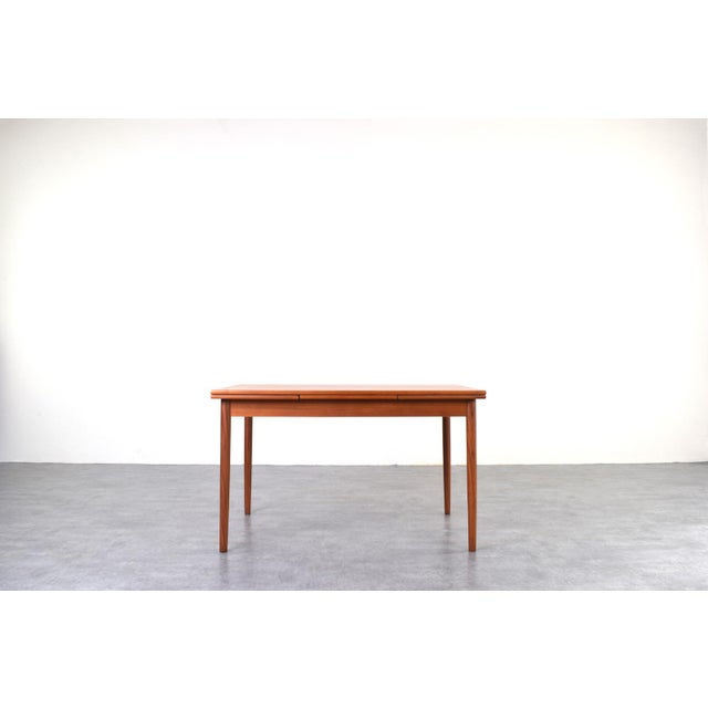 Mid-Century Modern Mid-Century Modern Danish Extendable Dining Table in Teak, 1960s For Sale - Image 3 of 16