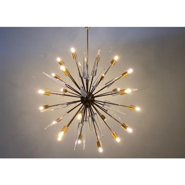 Large Sputnik Chandelier, 1950s For Sale - Image 12 of 12