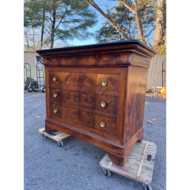 This 19th century Louis Philippe chest is stunning. The French do such an amazing job with veneer and the front of this...