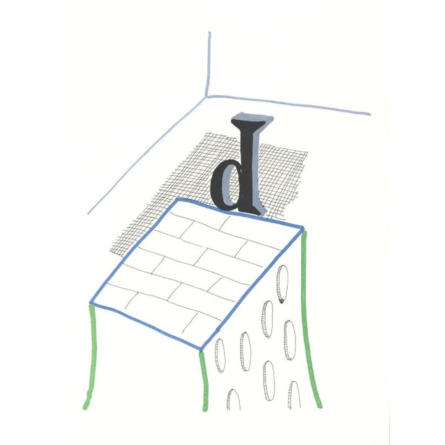 1991 'D' From 'Hockney's Alphabet' by David Hockney For Sale