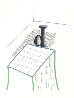 1991 'D' From 'Hockney's Alphabet' by David Hockney