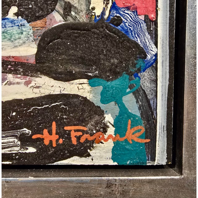 Wood Harold Frank (1921–1995) – Abstract Portrait – Oil Painting For Sale - Image 7 of 10