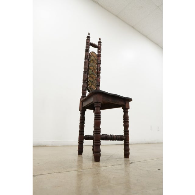 Vintage European-Inspired Turned Wood Accent Chair For Sale - Image 12 of 15