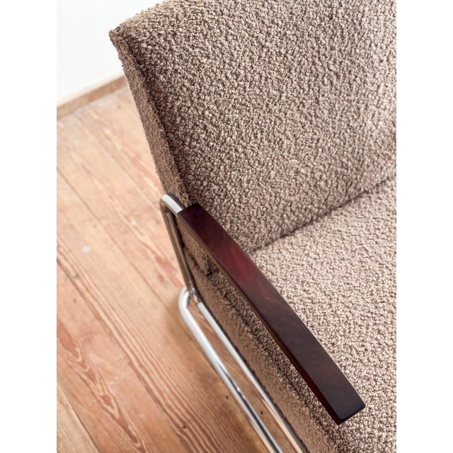 Set of Model 411 Cantilever Lounge Chair and Ottoman from Thonet, Germany, 2000s For Sale - Image 13 of 18