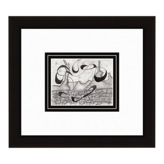 1990s Alexander Constantine Original Drawing Daytime Signed, Framed For Sale