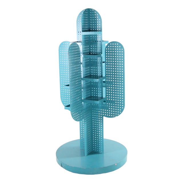 Cactus Shelf in Perforated Metal, 1980s For Sale