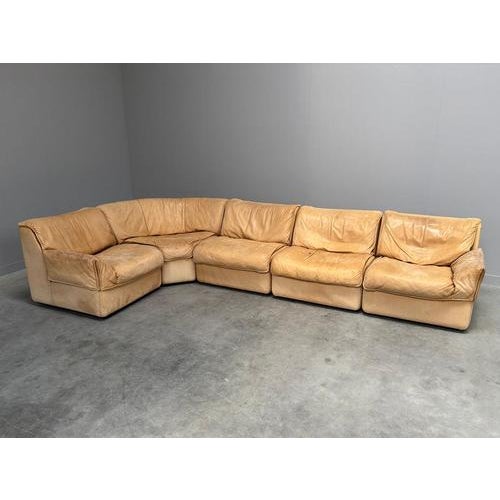 Modular Leather Lounge Sofa from Cor, 1970s, Set of 5 For Sale - Image 5 of 18
