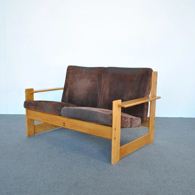 Brown Two Seater Sofa by Tobia & Afra Scarpa for Molteni For Sale - Image 8 of 8