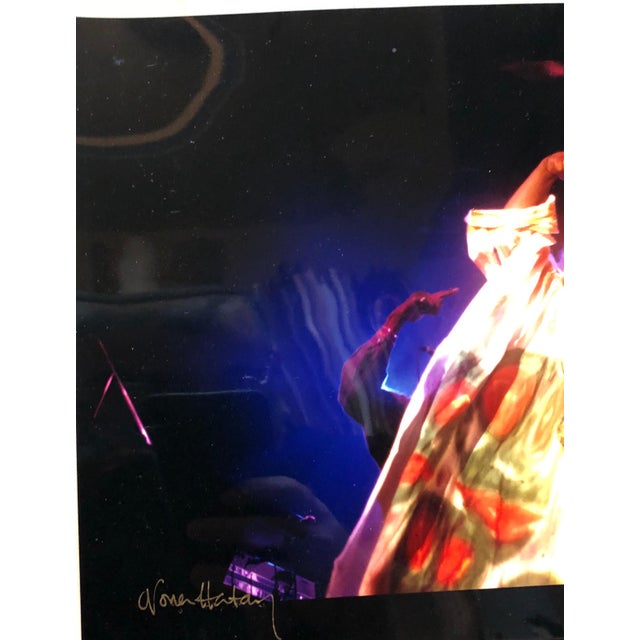 American Nona Hatay, Color Rock & Roll Photo Hand Signed Woodstock Music Festival African American For Sale - Image 3 of 5