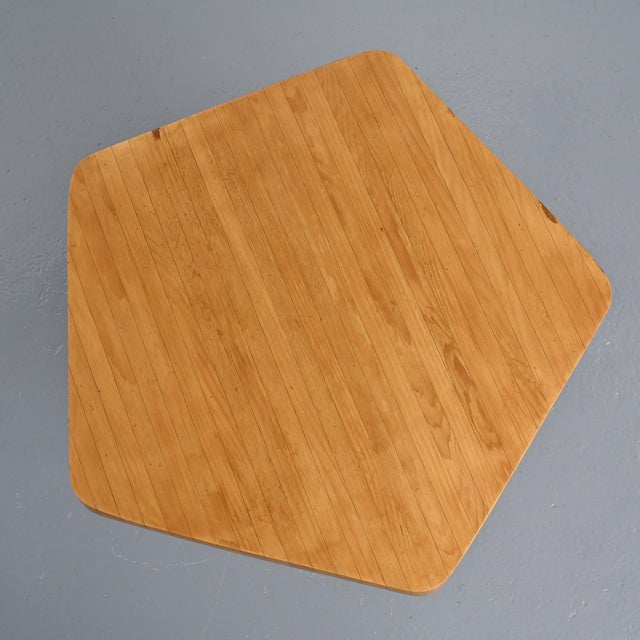 Pentagonal Arcs Table by Charlotte Perriand, 1970s For Sale - Image 9 of 12