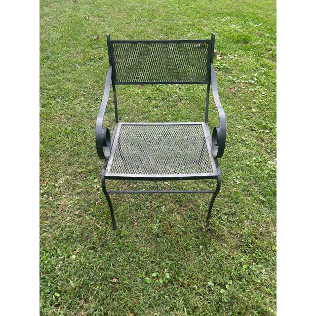 Salterini 50's Wrought Iron Outdoor/Indoor Salterini Garden Dinette Set by Tempestini, Attributed For Sale - Image 4 of 7