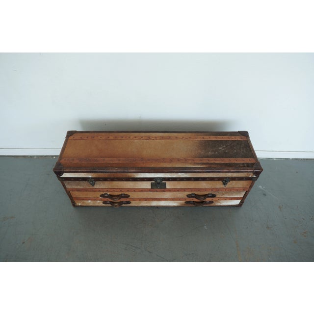Cowhide Harrow Trunk Attributed to Timothy Oulton For Sale - Image 9 of 16