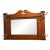 Antique Tiger Oak Hall Mirror With Ornate Coat Hooks For Sale