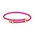 Gold Fuchsia Glow Adjustable Gold Rope Bracelet For Sale - Image 8 of 8