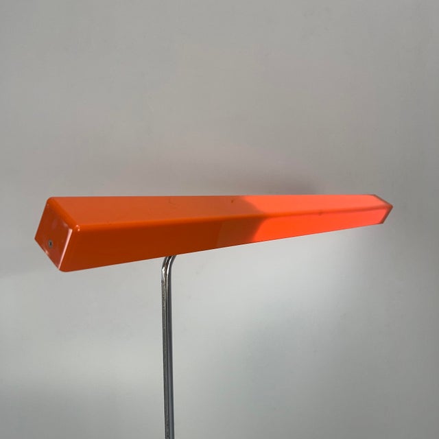 Industrial Functional Orange Floor Lamp by Aeg, Germany, 1970s For Sale - Image 3 of 10
