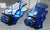 Mid-Century Modern Vintage Cristal Art Cobalt Blue Glass Wall Lights, 1970s, Set of 2 For Sale - Image 3 of 8