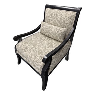 Jonathan Louis Fernand Exposed-Wood Accent Chair For Sale