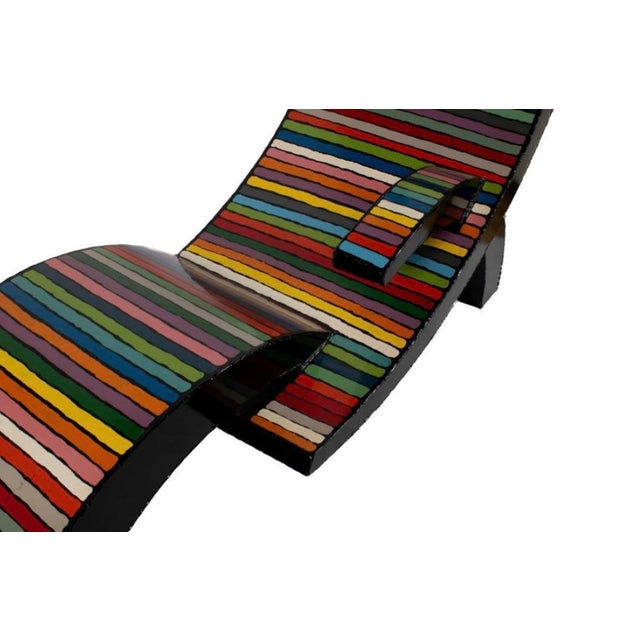 Brother Mel Meyer Painted Steel Chaise For Sale - Image 11 of 11